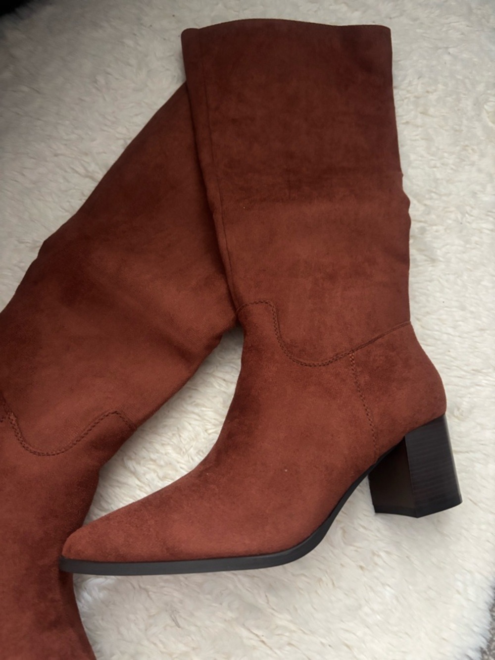 Shoe'N Tale Brown Knee High Boots Women Size 41 - Picture 8 of 17
